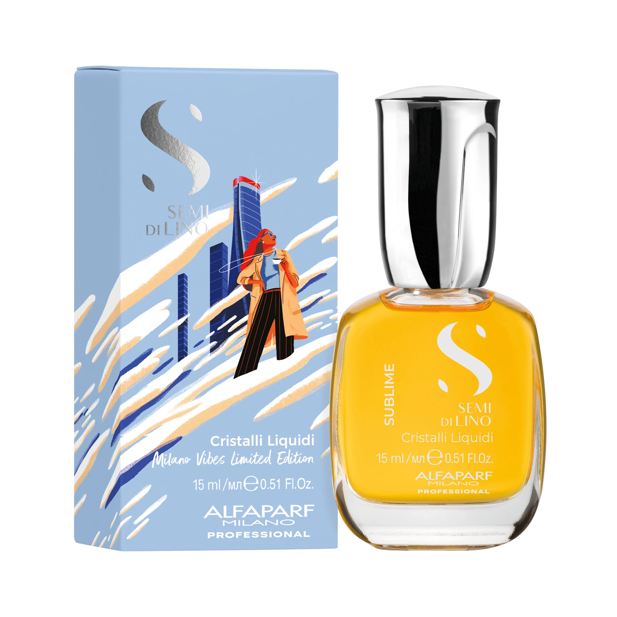 Alfaparf Semi di Lino Cristalli Liquidi Limited Edition - Milano Vibes 15 ml